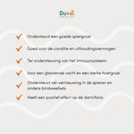 USP’s van Duval MultiPower: hoogwaardige plantaardige eiwitten, compleet aminozuurprofiel, ondersteuning van spieropbouw, herstel en conditie bij paarden.